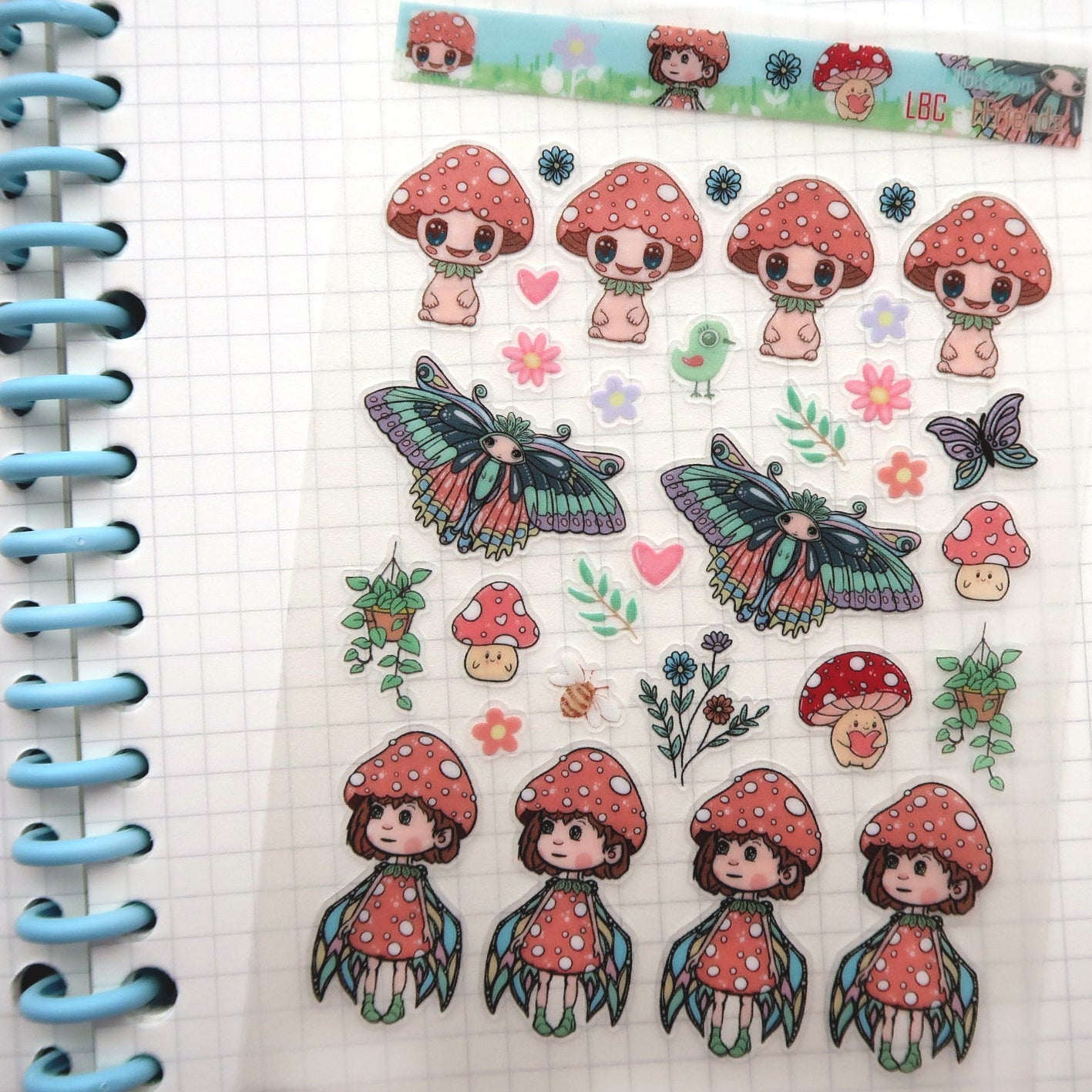 A6 Forest Friends Clear Sticker Sheet