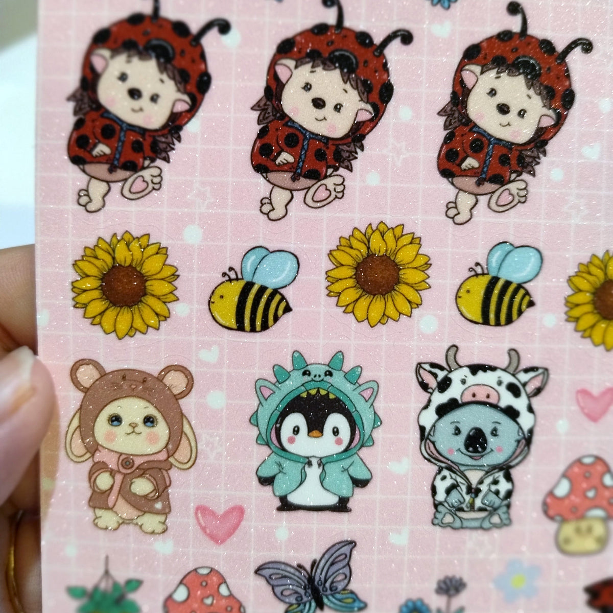 Hedgiebug and friends Sticker Sheet