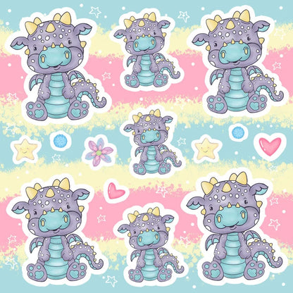 Minis Toby Dragon Sticker Sheet