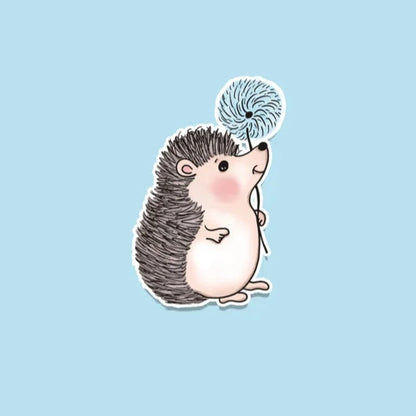 A6 Henry hedgehog sticker sheet