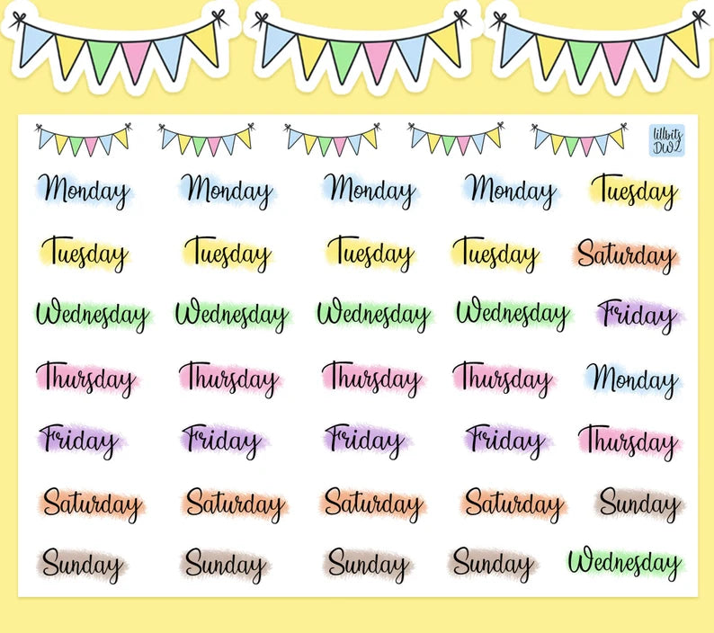 Candy Days Planner Sticker Sheet