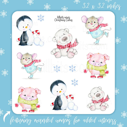 Minis Christmas Cuties Sticker Sheet