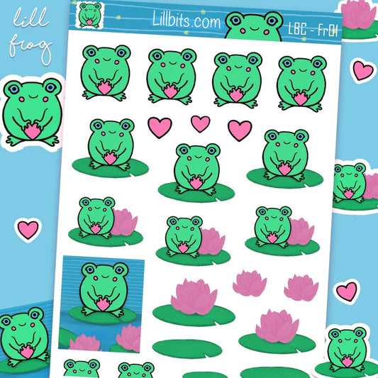 A6 Lill Frog Sticker Sheet