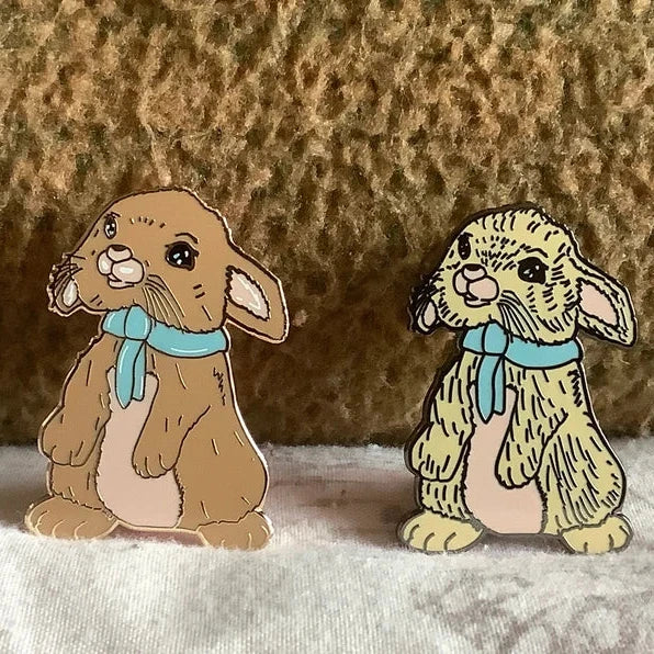 Beau Bunny Enamel Pin