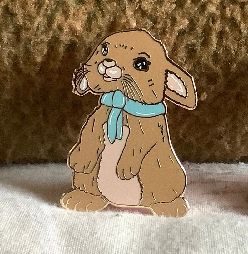 Beau Bunny Enamel Pin