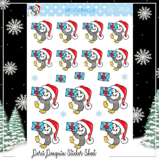 A6 Perci Penguin Sticker Sheet