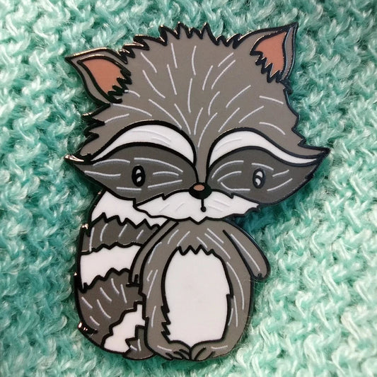 Roberto the Raccoon Enamel Pin