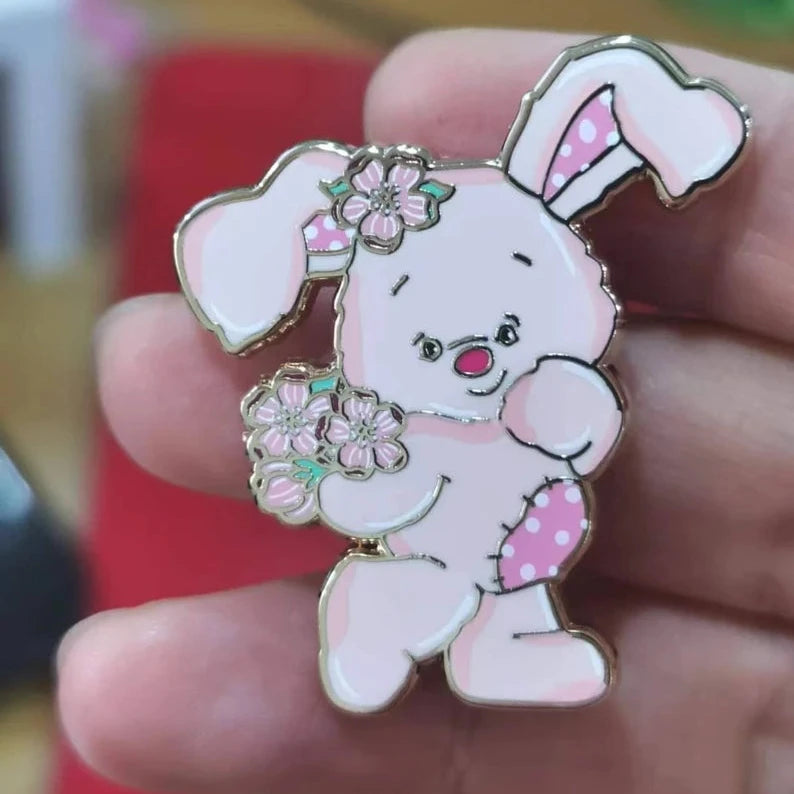 Sakura Bunny Enamel Pin