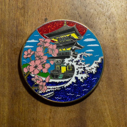 Sakura Temple Pin