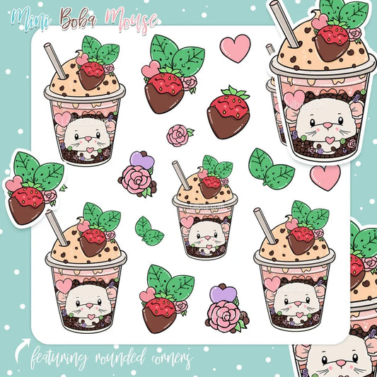 Boba Mouse Minis Sticker Sheet