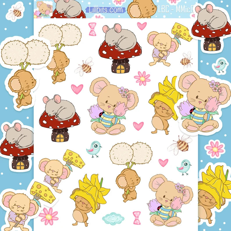 Minibits Mice Sticker Bundle