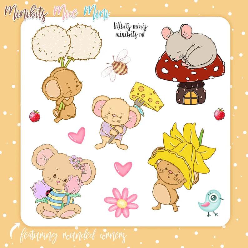 Minibits Mice Sticker Bundle