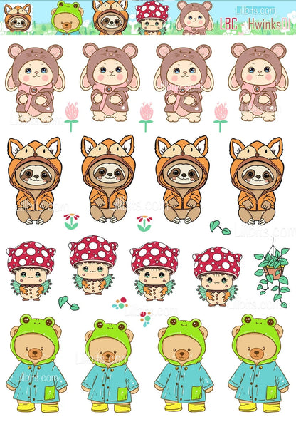 A6 Hoodiwinks Sticker Sheet 1