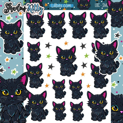 A6 Sticker Sheet - Shadow Kitty