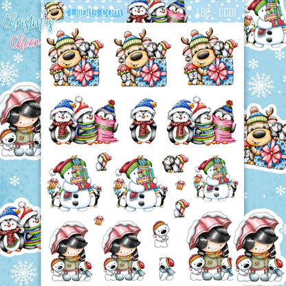 A6 Christmas Cheer Sticker Sheet
