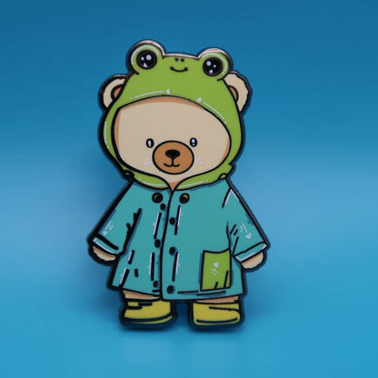 Froggie Bear Enamel Pin