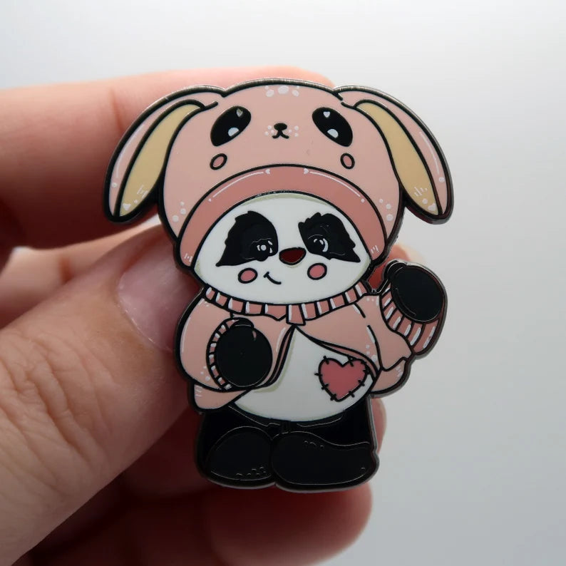 Panda Lou Enamel Pin