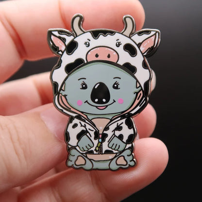 Koala Moo Enamel Pin