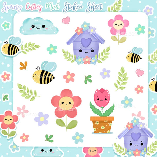 Midis Spring Cuties Sticker Sheet