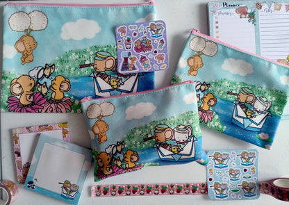 Lill Mice Zippered Pouch