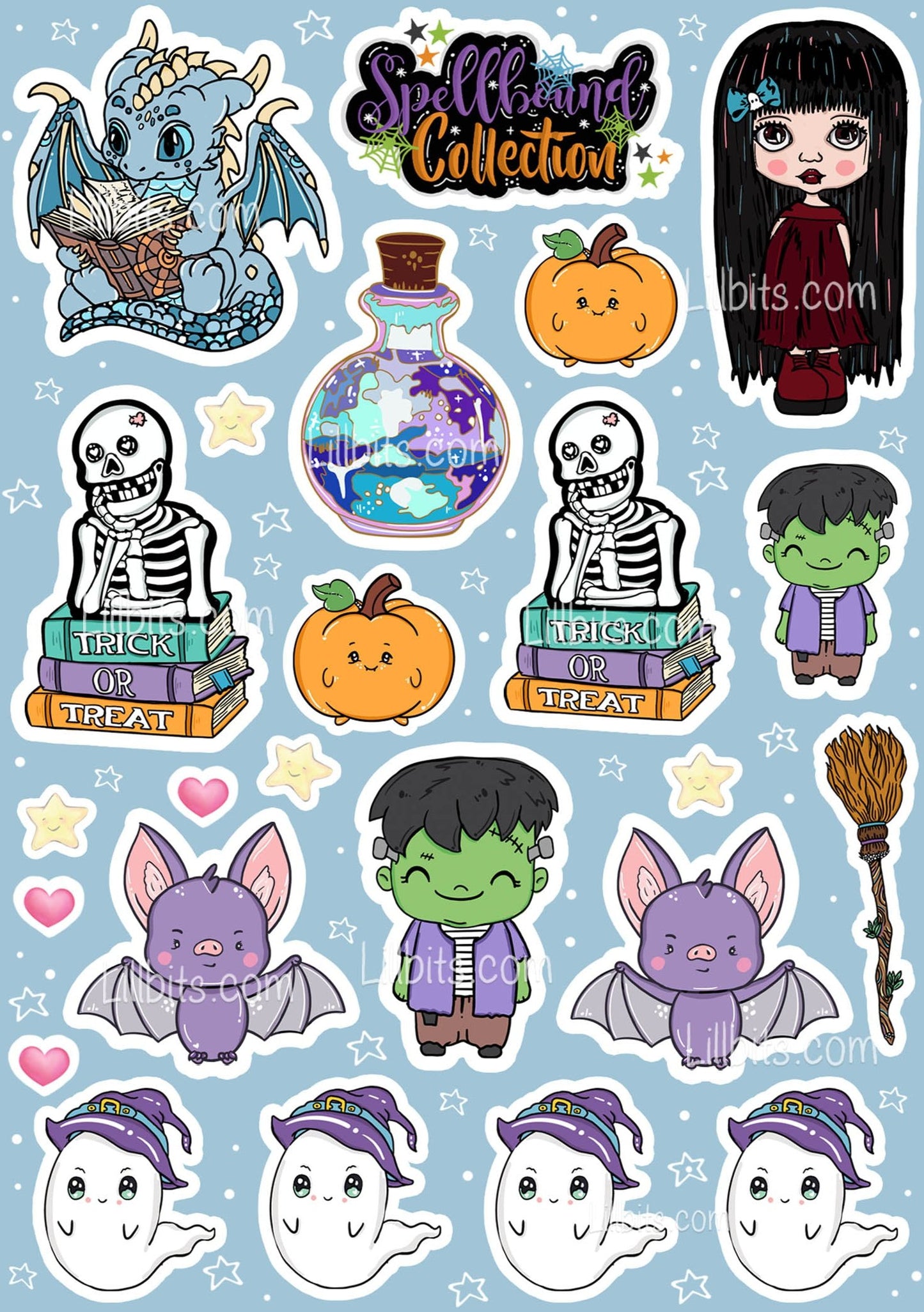 A6 Spellbound Collection Sticker Sheet