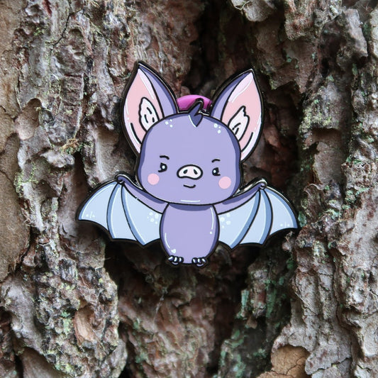 Freddie the Bat Enamel Pin