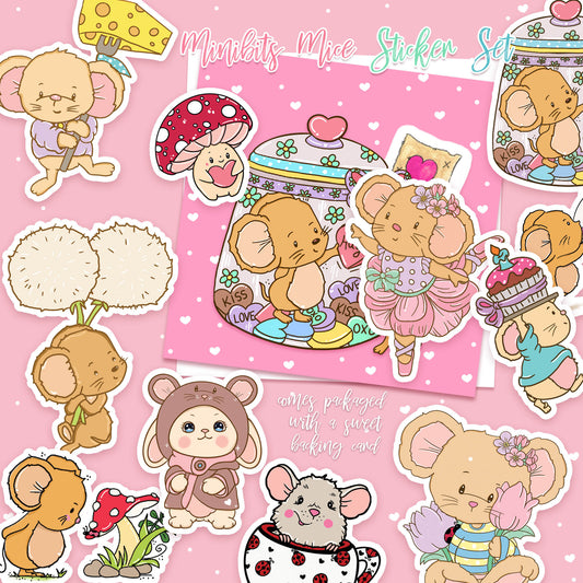 Minibits Mice Sticker Set