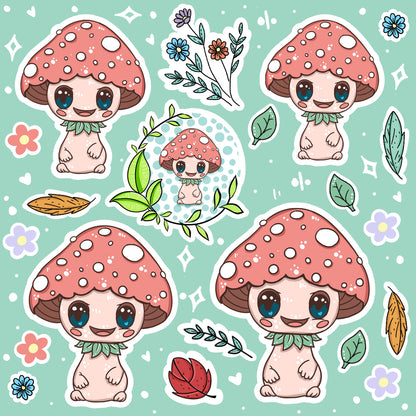 Minis Sticker Sheet - Shroomie