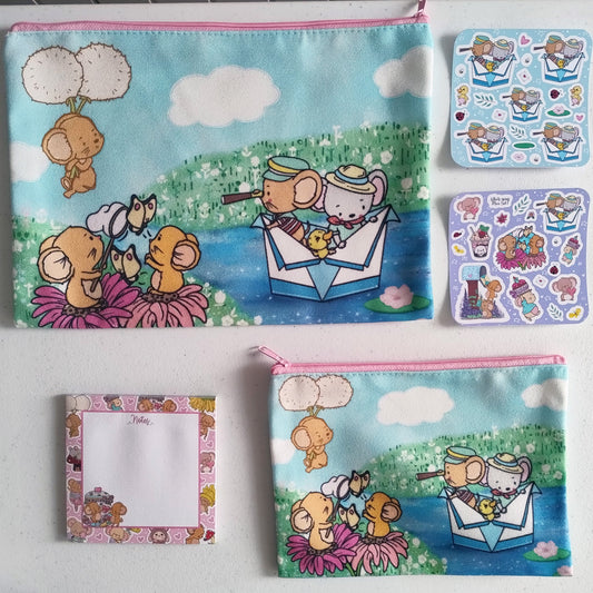 Lill Mice Zippered Pouch