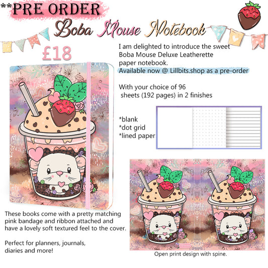 PRE ORDER Boba Mouse Journal