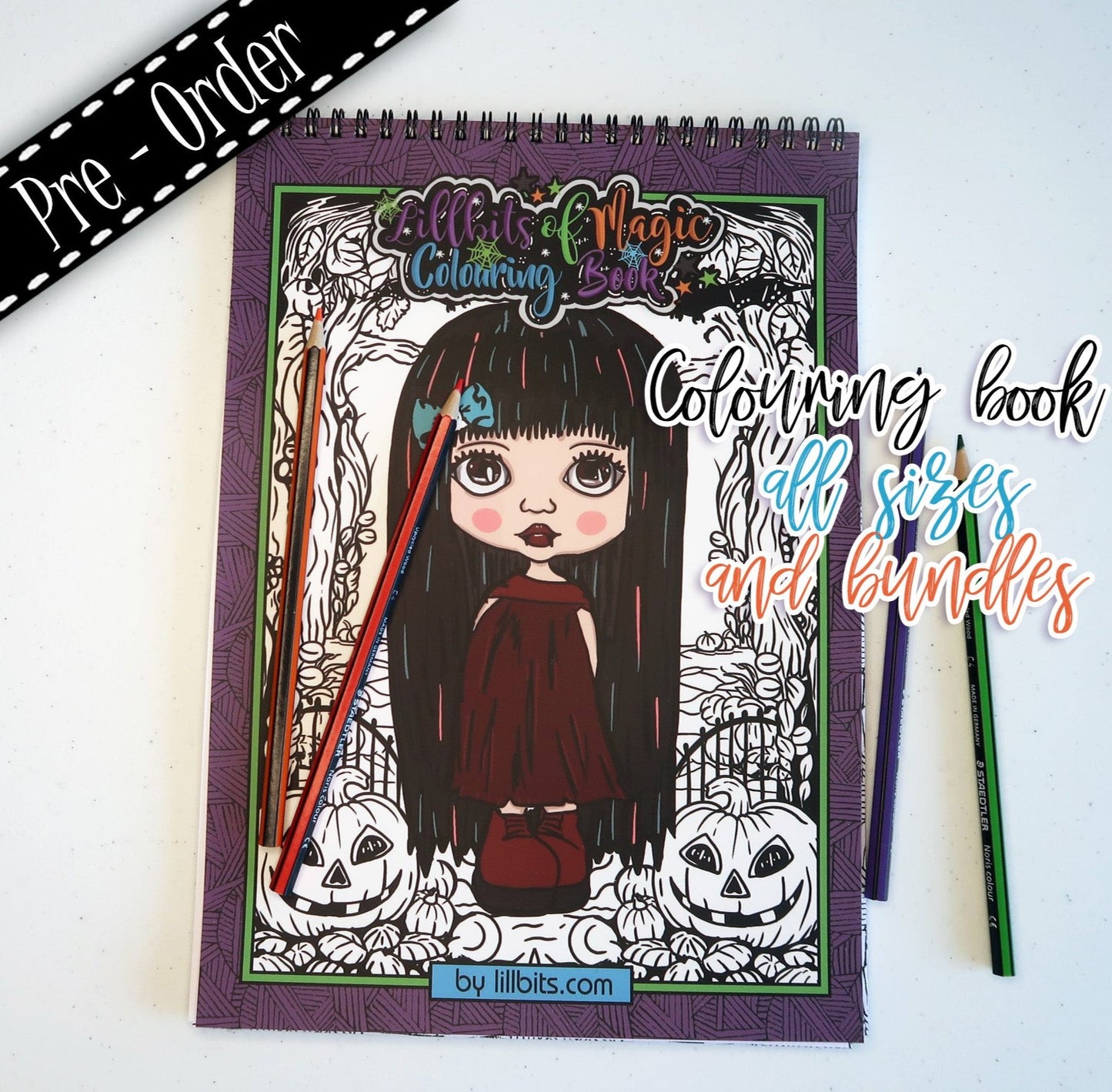 PRE ORDER Halloween Magic Colouring Books