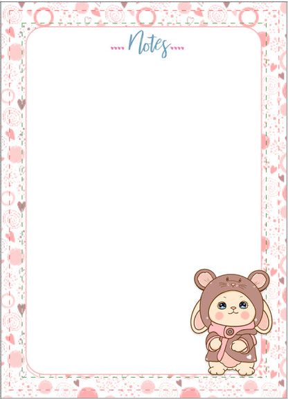 Bunny Mouse Memo Pad