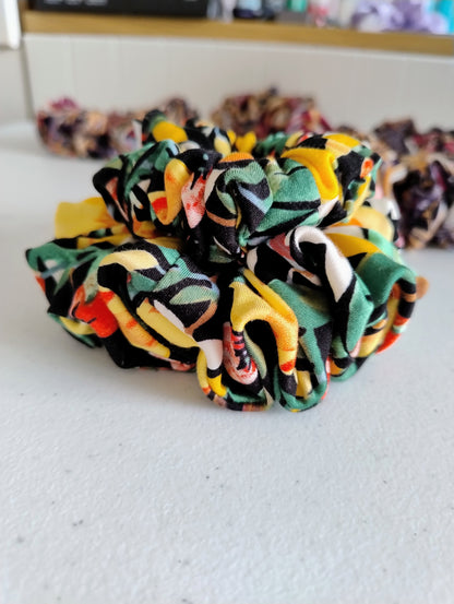 Lemon and florals Scrunchie