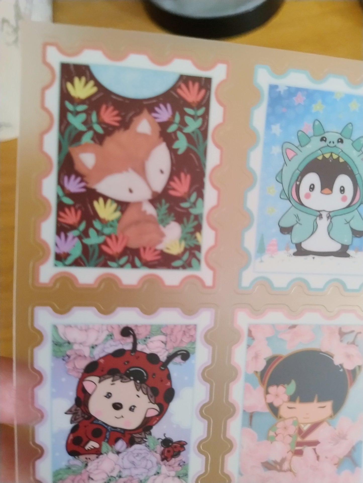Clear A5 Stamp Stickers Sheet
