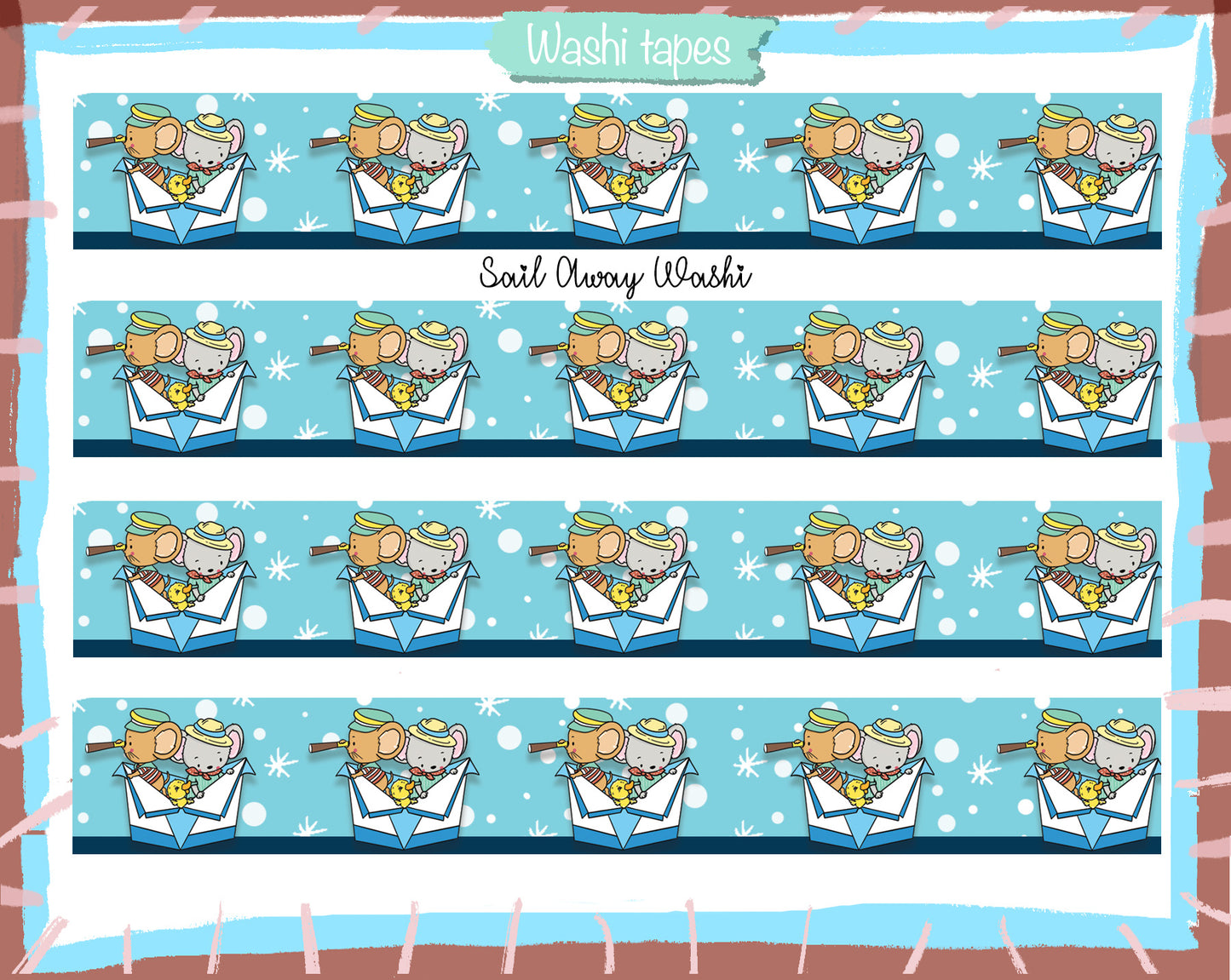 The Lill Mice Collection Washi Tape