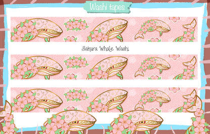 Sakura Whale Washi Tape - Mega Sale
