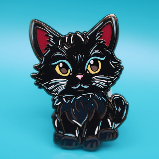 Shadow Kitty Enamel Pin