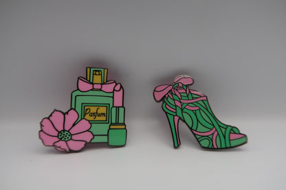 Pretty in Fashion Enamel Pin set