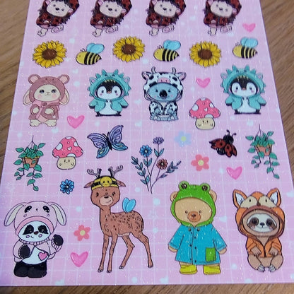 Hedgiebug and friends Sticker Sheet