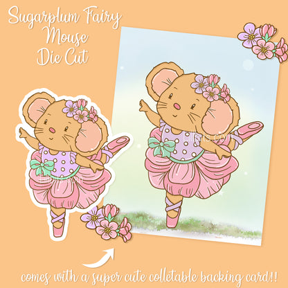 Sugarplum Fairy Die Cut Sticker