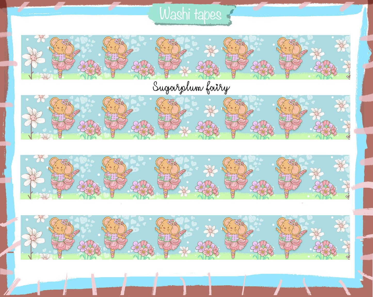The Lill Mice Collection Washi Tape