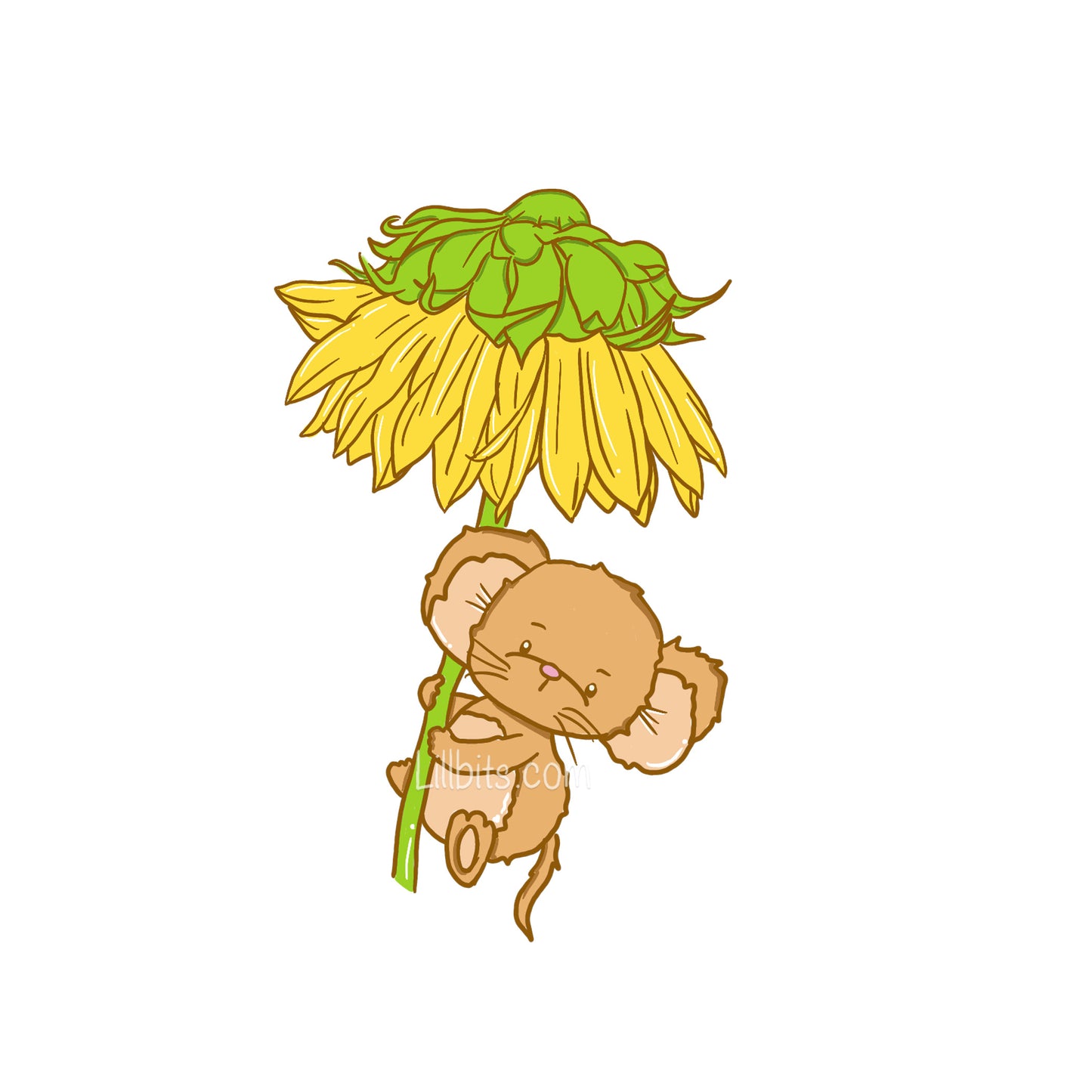 Sunflower Blooms Die Cut Sticker