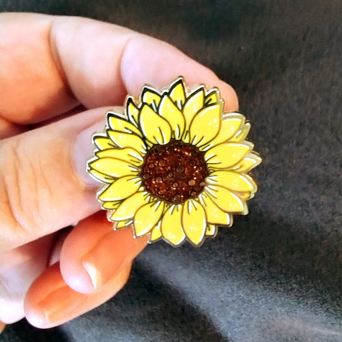 Sunflower Enamel Pin