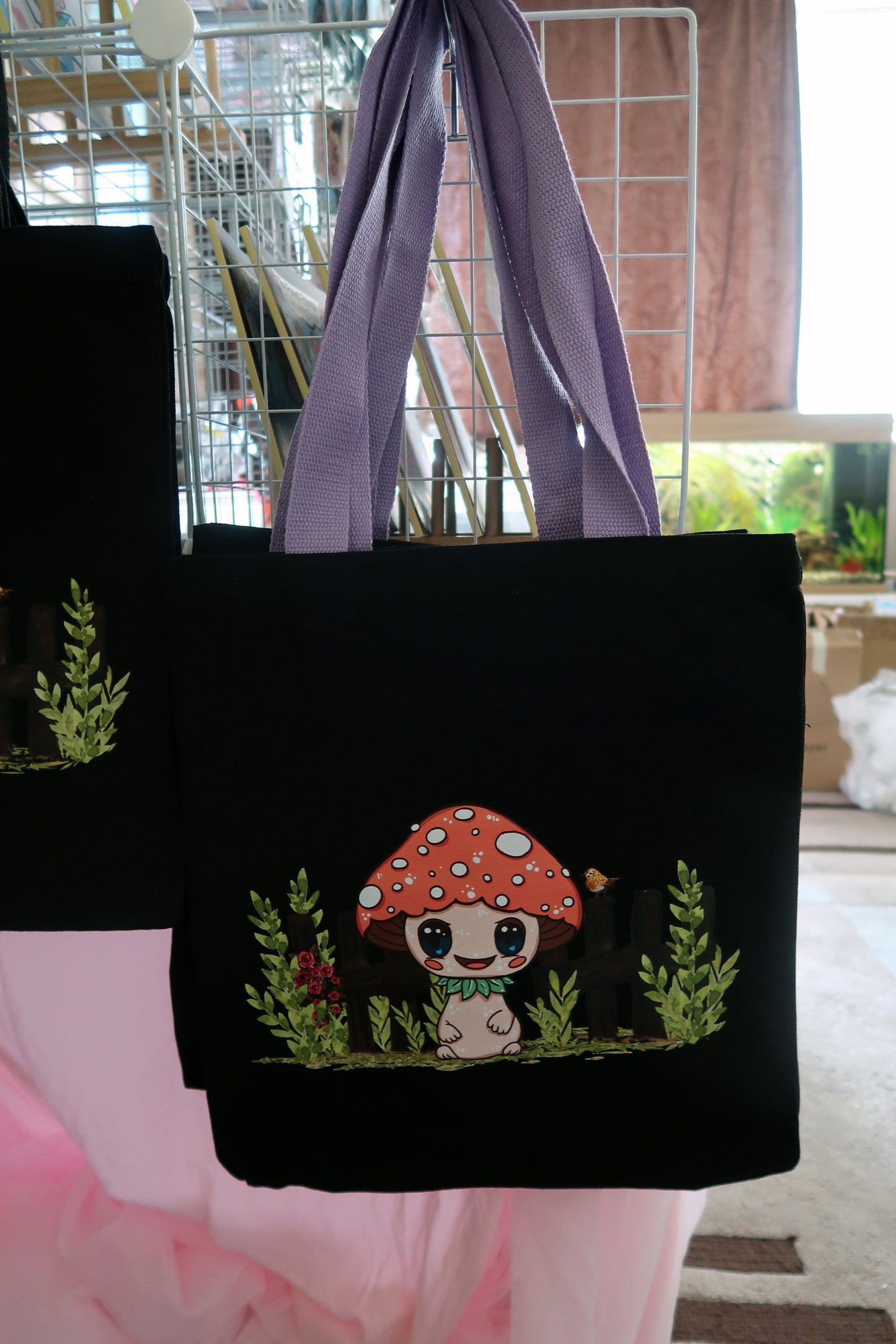 Shroomie and Lori Tote Bags